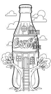 hình tô màu coca cola cho bé 6 tuổi miễn phí