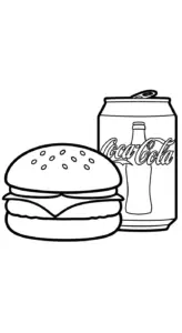 hình tô màu coca cola cho bé 8 tuổi