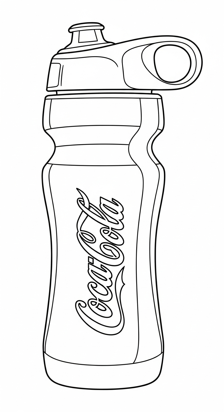 hình tô màu coca cola cho bé 6 tuổi miễn phí 2