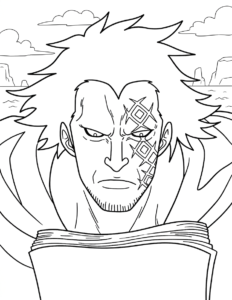 in tranh tô màu one piece cho bé 5 tuổi