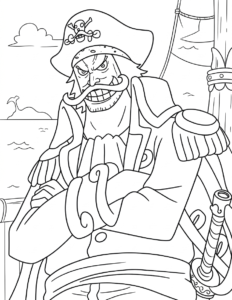 in hình tô màu one piece cho bé 3 tuổi