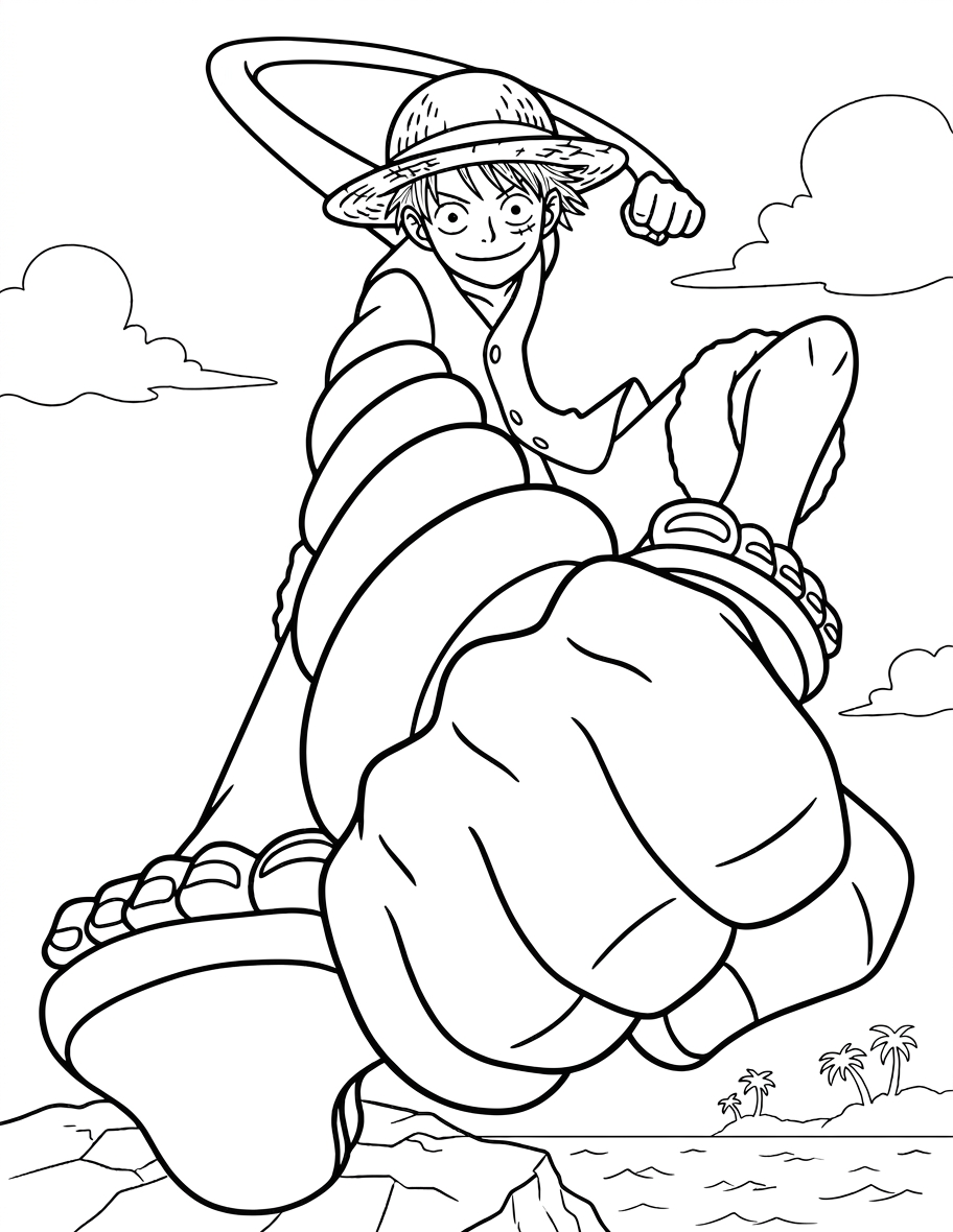 file pdf hình tô màu one piece cho bé 1