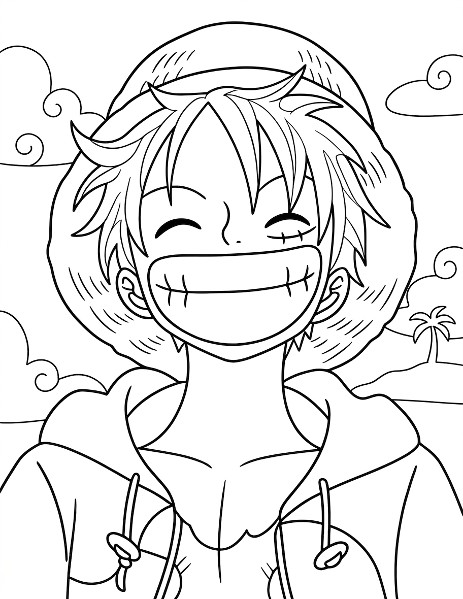 in tranh tô màu one piece cho bé 3 tuổi 2