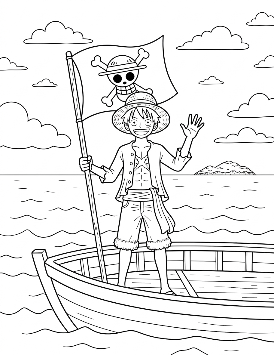 tải tranh tô màu one piece cho bé