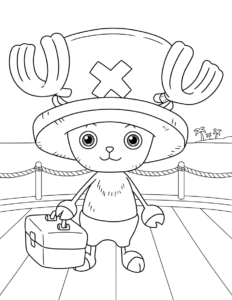 in tranh tô màu one piece cho bé 7 tuổi