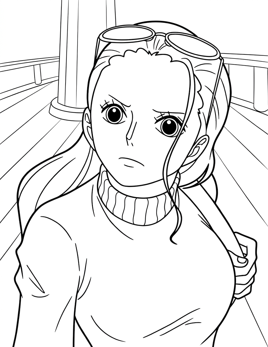 in hình one piece cho bé tập tô