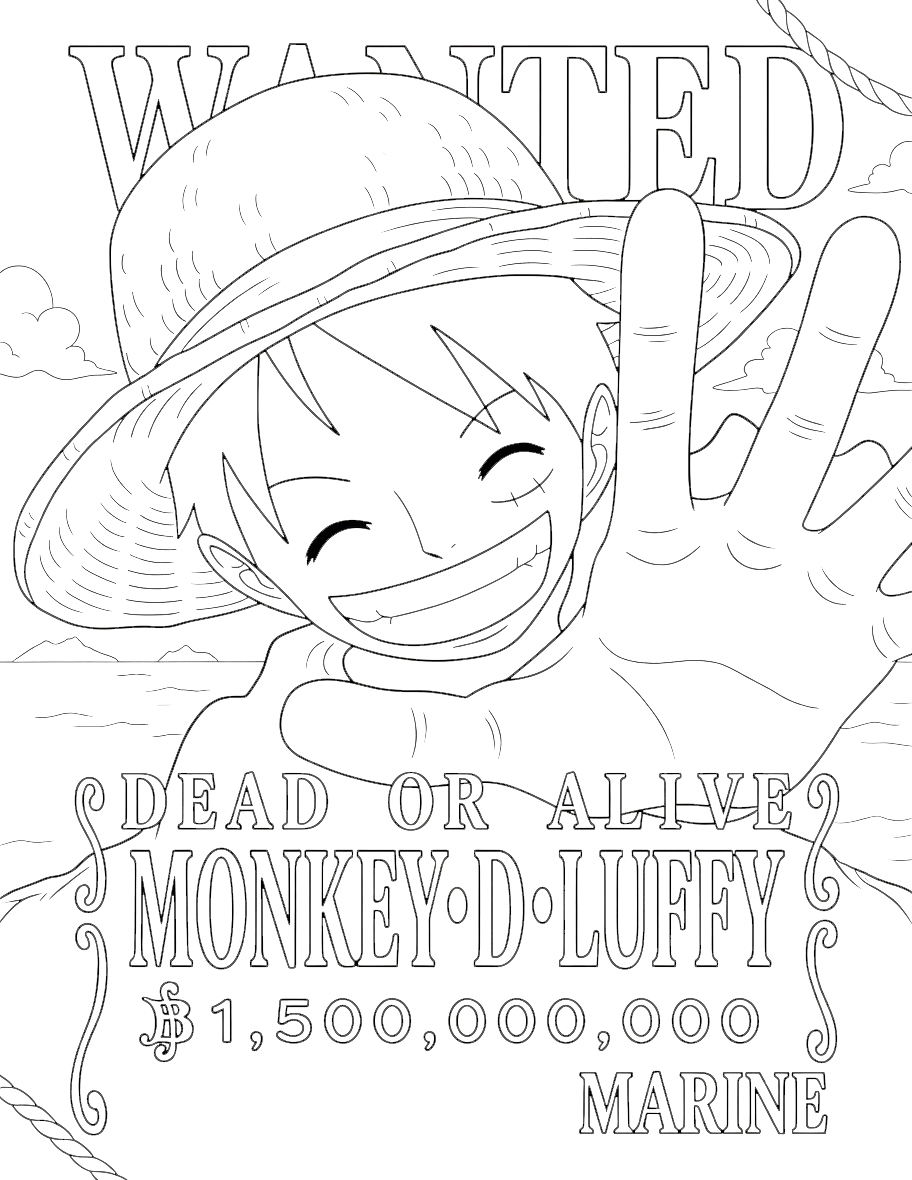 tải tranh tô màu one piece chất lượng cao 1