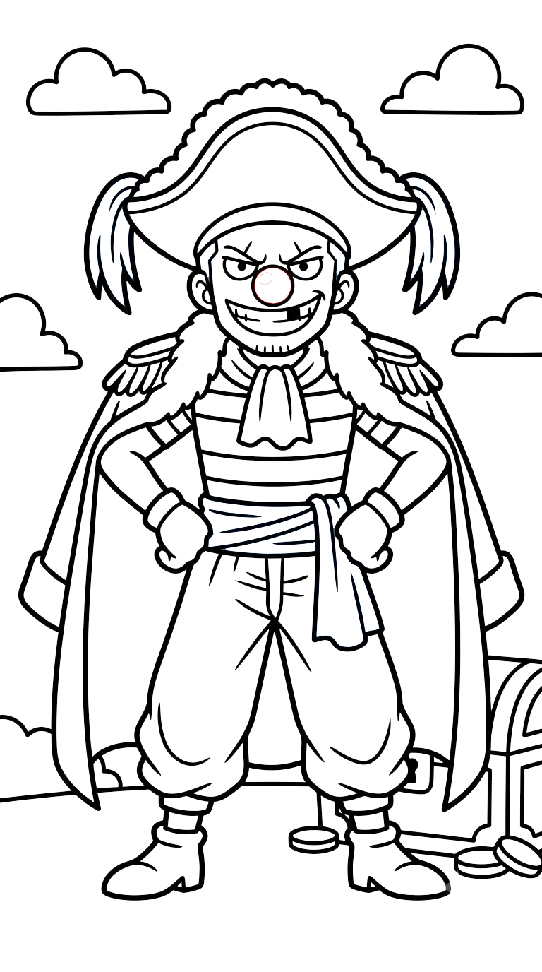 in hình tô màu one piece cho bé 8 tuổi