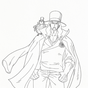 hình tô màu one piece cho bé 5 tuổi miễn phí