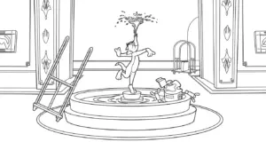 file tranh tô màu Coloriage Tom và Jerry cho bé 4-5 tuổi