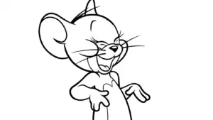 in tranh tô màu Coloriage Tom và Jerry cho bé 6 tuổi