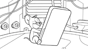 tải hình tô màu Coloriage Tom và Jerry không mất tiền