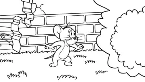 tải hình tô màu Coloriage Tom và Jerry cho bé 3 tuổi