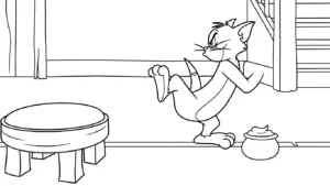 hình tô màu Coloriage Tom và Jerry in ngay