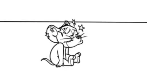 in tranh tô màu Coloriage Tom và Jerry cho bé 4 tuổi
