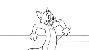 tranh tô màu Coloriage Tom và Jerry pdf