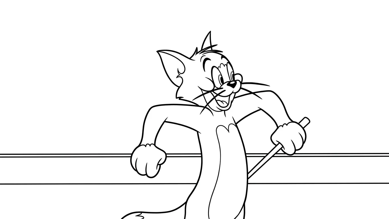 tranh tô màu Coloriage Tom và Jerry pdf