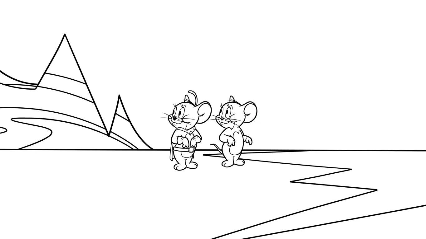 tải hình tô màu Coloriage Tom và Jerry cho bé 5 tuổi