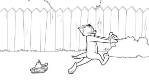 in hình tô màu Coloriage Tom và Jerry miễn phí