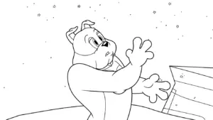 hình tô màu Coloriage Tom và Jerry cho bé 4 tuổi miễn phí