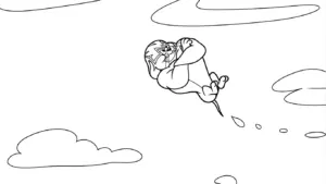 mẫu tranh tô màu Coloriage Tom và Jerry cho bé
