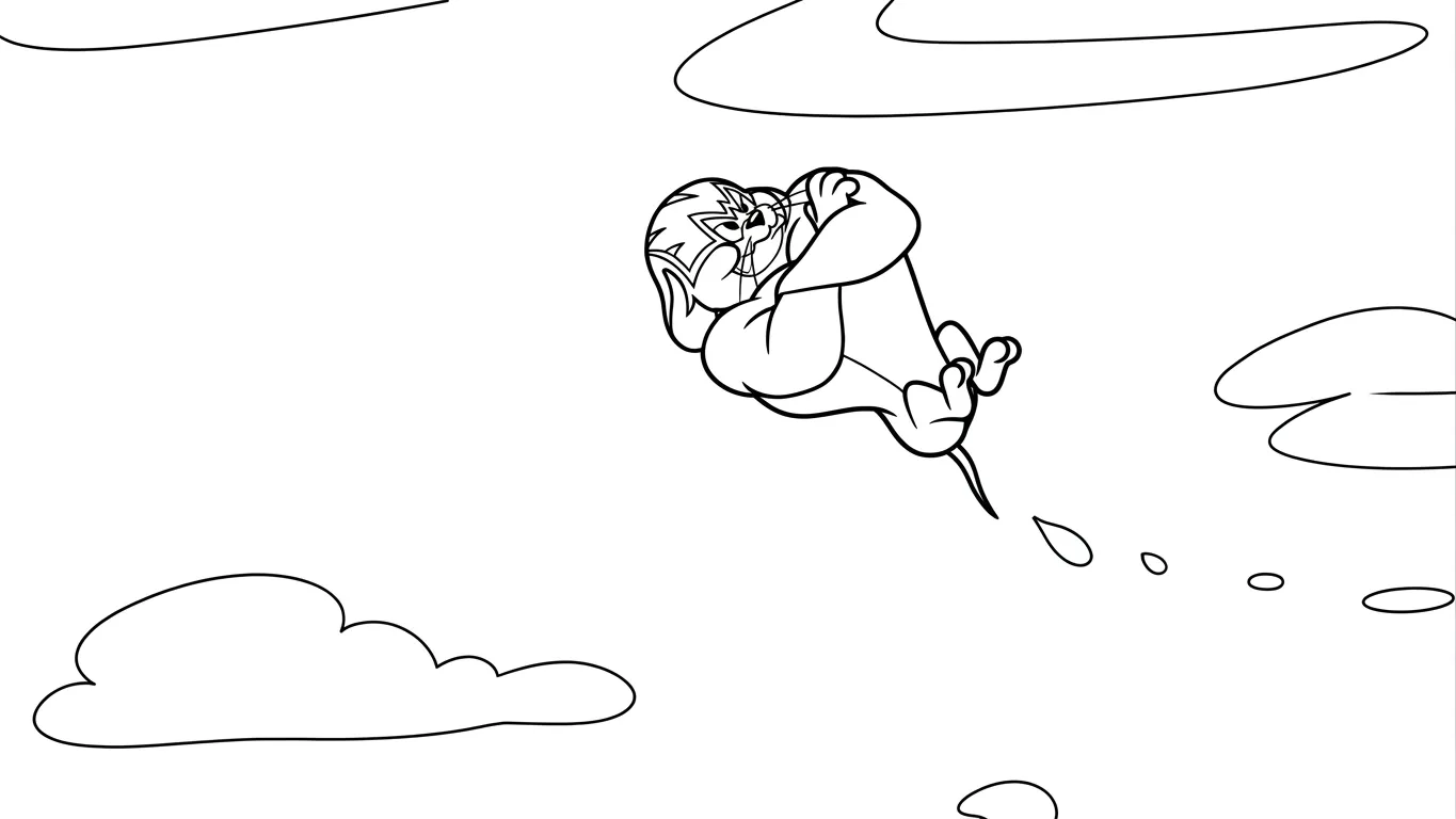 mẫu tranh tô màu Coloriage Tom và Jerry cho bé