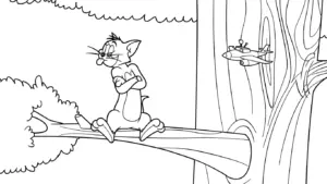 hình tô màu Coloriage Tom và Jerry cho bé 7-8 tuổi