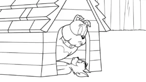 tải hình tô màu Coloriage Tom và Jerry cho bé 4 tuổi