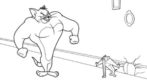 tranh tô màu Coloriage Tom và Jerry rõ nét