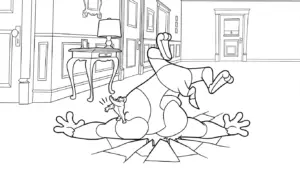 tranh tô màu Coloriage Tom và Jerry cho bé 8 tuổi