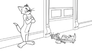 hình tô màu Coloriage Tom và Jerry cho bé mới nhất