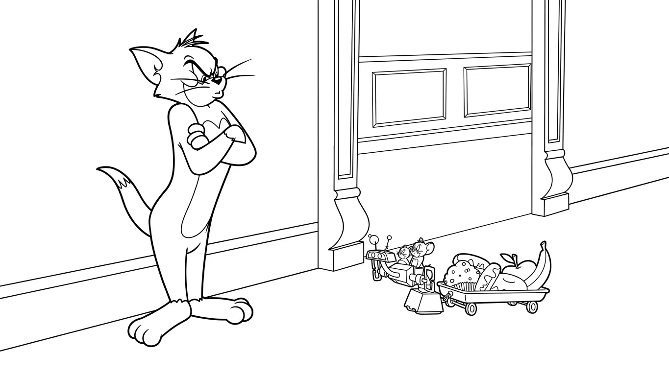 hình tô màu Coloriage Tom và Jerry cho bé mới nhất