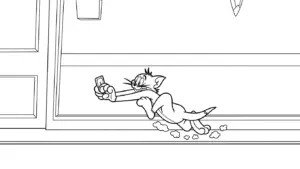 hình tô màu Coloriage Tom và Jerry cho bé 4 tuổi