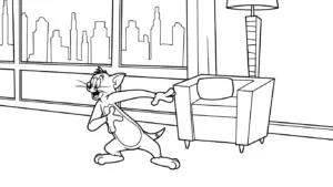 hình tô màu Coloriage Tom và Jerry tập tô
