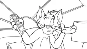 tải hình tô màu Coloriage Tom và Jerry