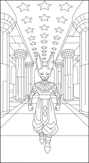 tải tranh tô màu Tranh Tô Màu Beerus 34 pdf