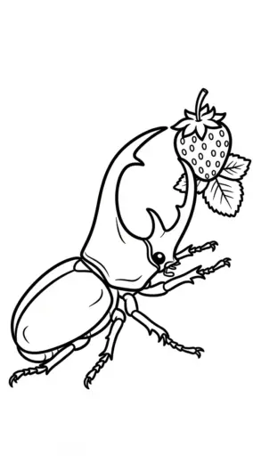 hình tô màu Bọ Hung rõ nét