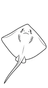 tải hình tô màu Cá Đuối pdf