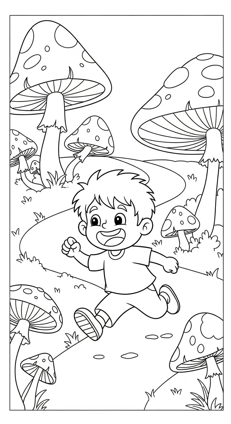 tranh tô màu Chạy Bộ cho bé 7 tuổi