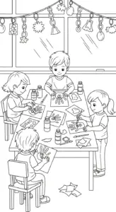 hình tô màu Tranh Tô Màu Lễ Tạ Ơn cho bé 4 tuổi miễn phí