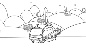 tải tranh tô màu Molang cho bé 3 tuổi