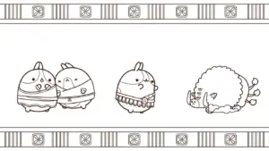 tải tranh tô màu Molang miễn phí