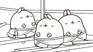 tải tranh tô màu Molang cho bé miễn phí