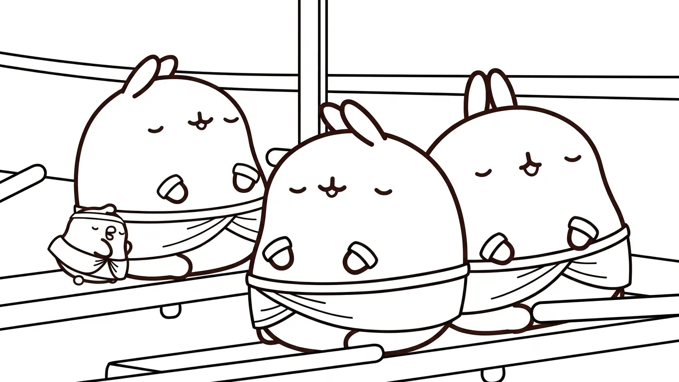 tải tranh tô màu Molang cho bé miễn phí 1