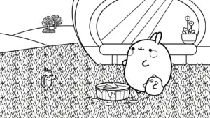 tải hình tô màu Molang cho bé 8 tuổi