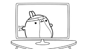 tải hình tô màu Molang cho bé 8 tuổi