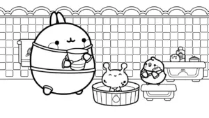 tải tranh tô màu Molang cho bé miễn phí