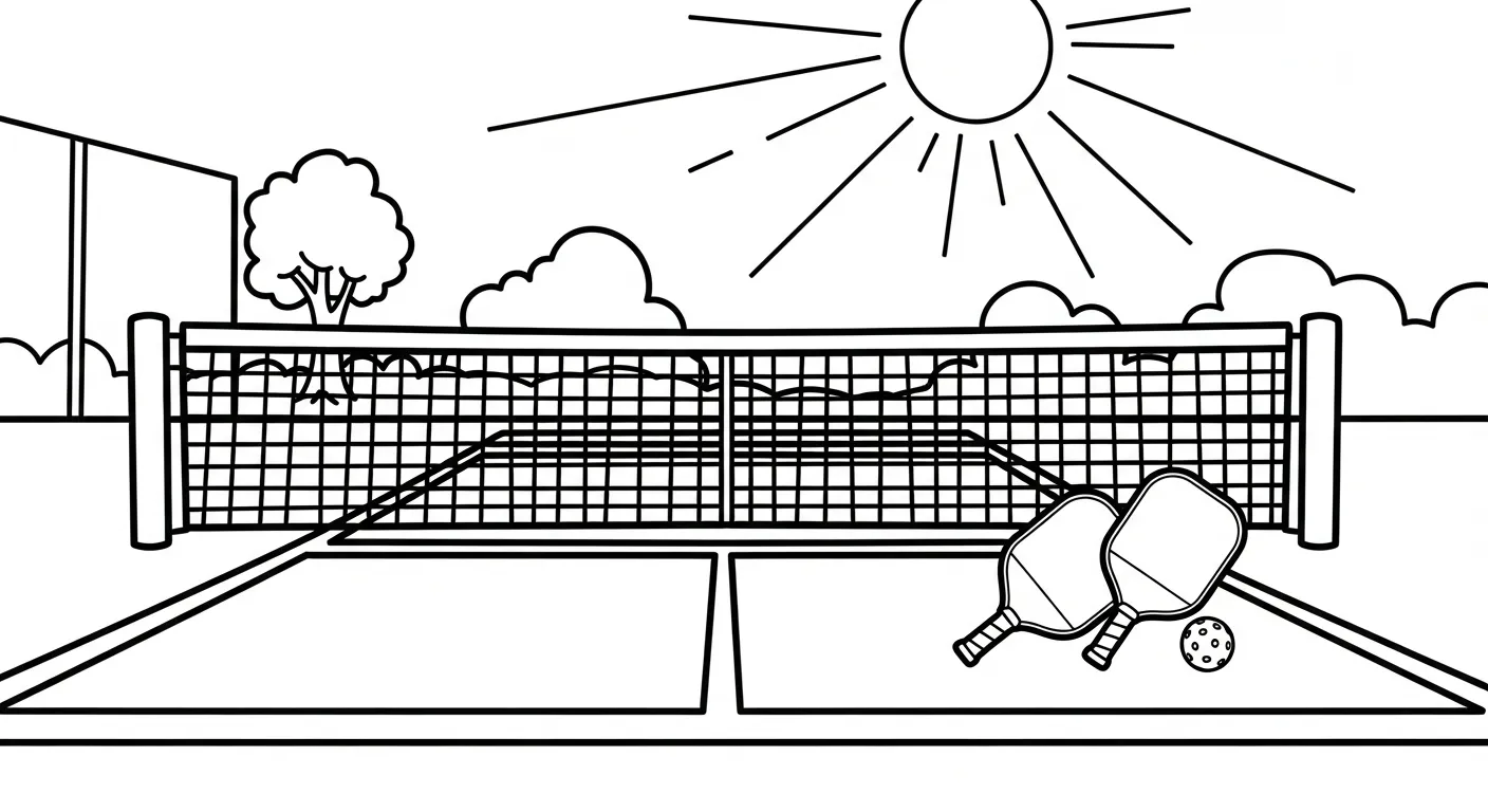 tải hình tô màu Pickleball chất lượng cao