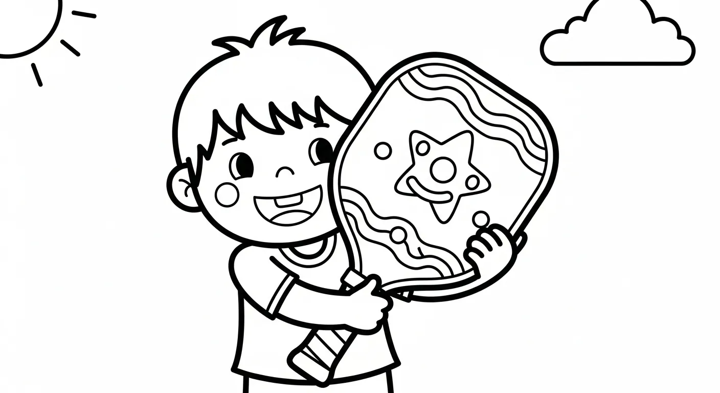 tải tranh tô màu Pickleball pdf