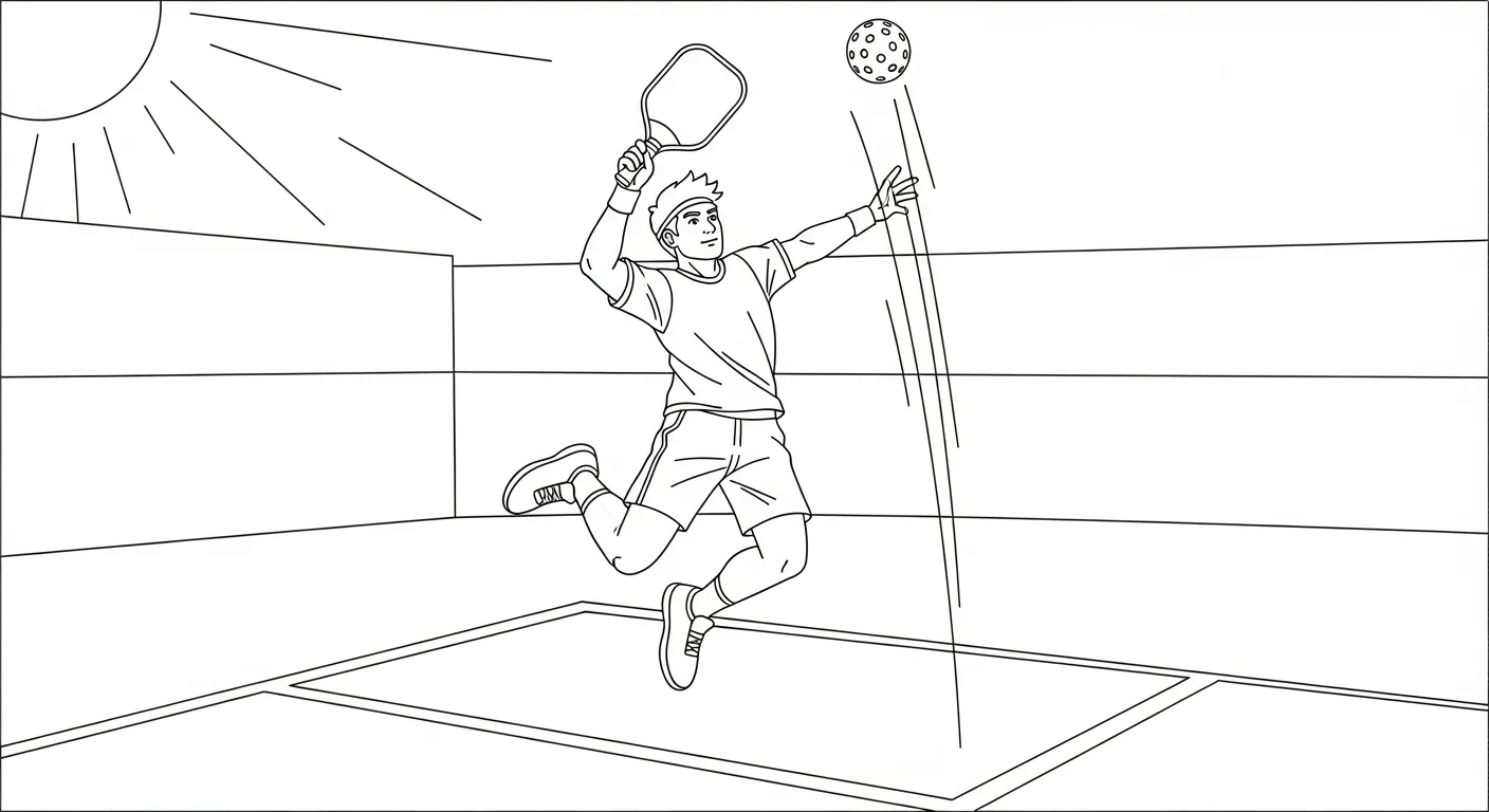 tải tranh tô màu Pickleball không mất tiền